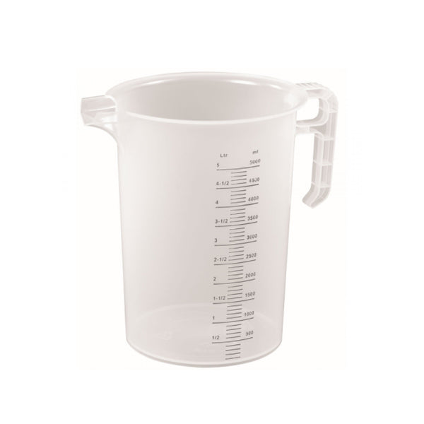 Kitchee 5L Measuring Jug Heavy Duty Clear Plastic Propylene Food Grade Bpa Jugs & Pitchers