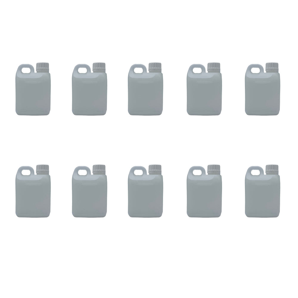 Kitchee 10X 1L Natural Bottle Hdpe + Te Cap Jerry Can Empty Plastic Chemical Food Water Carriers & Jerrycans