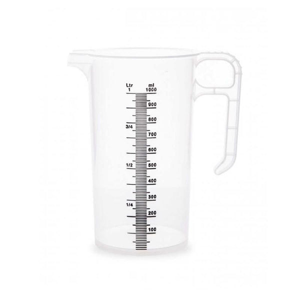 Kitchee 1L Measuring Jug Heavy Duty Clear Plastic Propylene Food Grade Bpa 5 Measuring Cups Jugs & Spoons