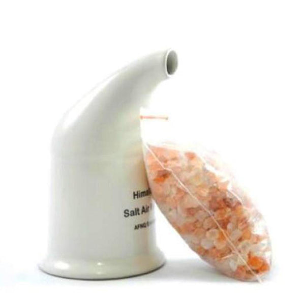 Orku Himalayan Pink Salt Inhaler Pipe With 125G Coarse Pure Crystal Rock Other Natural Remedies
