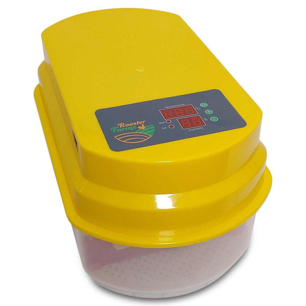 Incubators Rooster Farms Electric 12 Egg Incubator + Accessories Hatching Eggs Chicken Quail Duck
