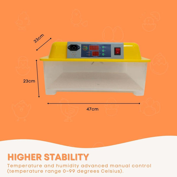 Electric 24 Egg Incubator + Accessories Hatching Eggs Chicken Quail Duck Incubators