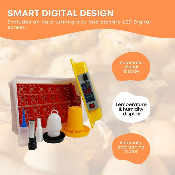 Electric 24 Egg Incubator + Accessories Hatching Eggs Chicken Quail Duck Incubators