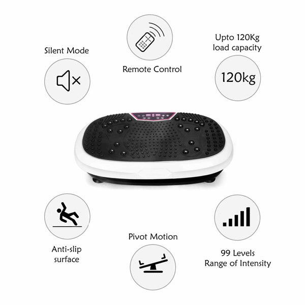 Pink Mini Vibration Platform Magnet Therapy Vibrating Machine Exercise Plate Vibration Machines