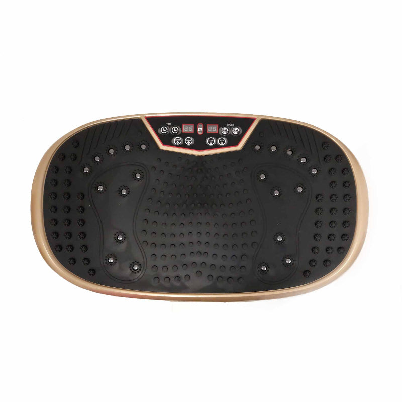 Gold Mini Vibration Platform Mag Net Therapy Vibrating Machine Exercise Plate Other Equipment & Gear