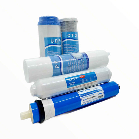 5 Stage Ro Water Filter Cartridge Replacement Pack Reverse Osmosis Home System Water Filters