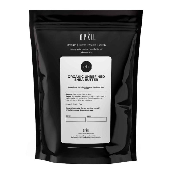 Orku 500G Organic Unrefined Shea Butter Raw Pure African Karite Chunks For Skin Anti Aging Products