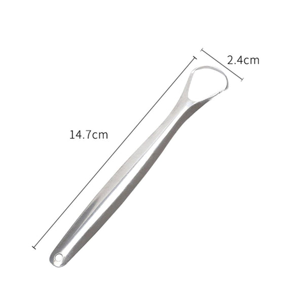 Orku Stainless Steel Tongue Scraper Cleaner Oral Hygiene Reduce Bad Breath Metal Tool Tongue Cleaners