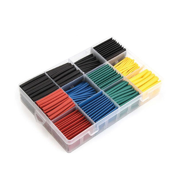 Tooleroo 530 Pcs Heating Shrink Sleeve Set Shrinkable Insulation Electrical Cable Tube Heat Shrink Tubing & Sleeves