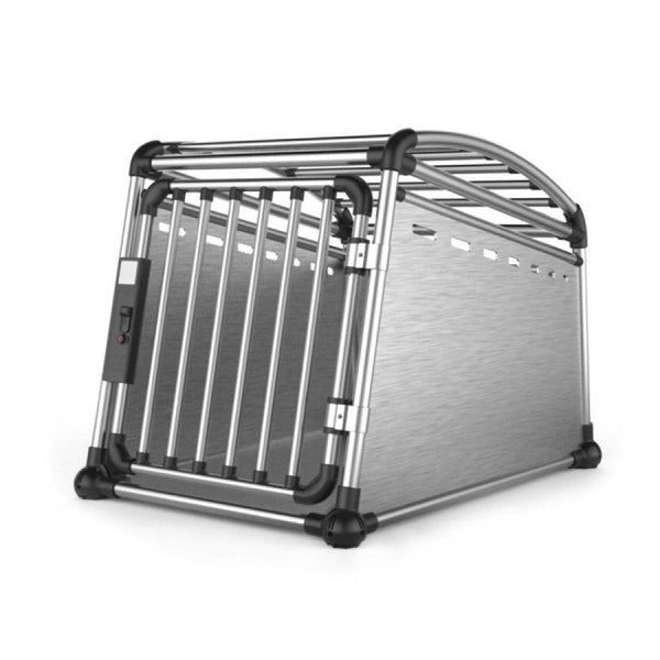 All For Paws Aluminium Dog Travel Crate 63X68x88cm Large Pet Car Transport Cage Kennel Box Small Animal Supplies