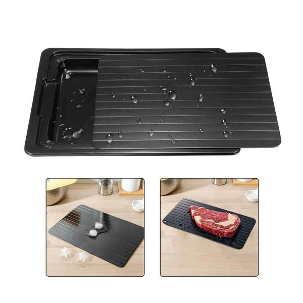 Kitchee Fast Defrosting Meat Tray Food Grade Medium Miracle Aluminium Thawing Plate Other Kitchen Gadgets