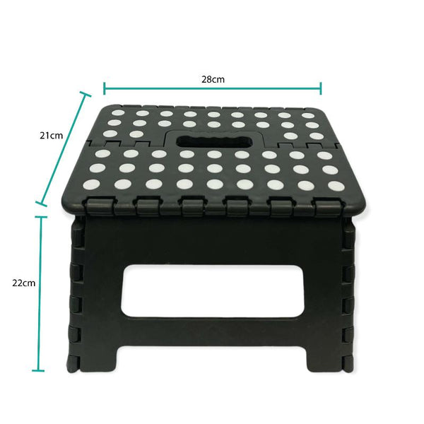 Store More Folding Step Stool 22Cm Portable Plastic Collapsible Up Chair Random Colour Benches Bar Stools