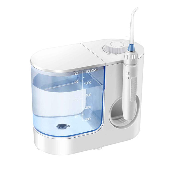 Orku Water Jet Dental Flosser 1000Ml White Electric Oral Pressure Irrigator Air & Water Flossers