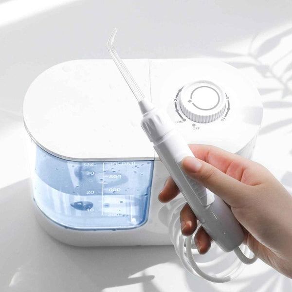 Orku Water Jet Dental Flosser 1000Ml White Electric Oral Pressure Irrigator Air & Water Flossers