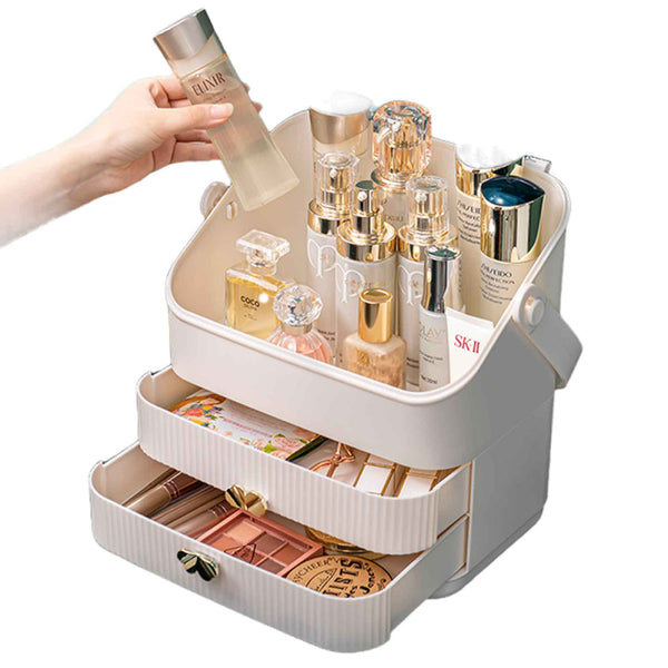 Ellie & Ruby Makeup Display Case Organiser Cosmetic Storage Jewellery Portable Vanity Makeup Bags & Cases