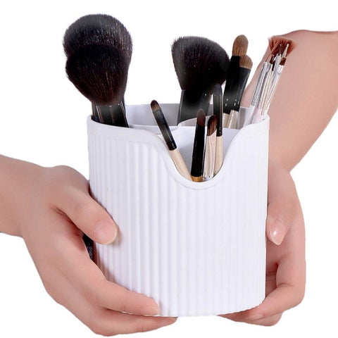 Ellie & Ruby 4 Slot Makeup Brush Organiser Bucket Cosmetic Tool Storage Divider Tin Makeup Bags & Cases
