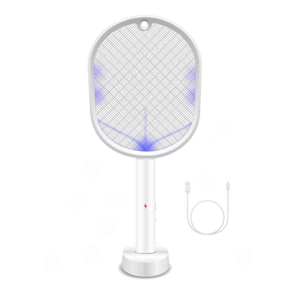 Tooleroo 2 In 1 Rechargeable Mosquito Swatter Electronic Fly Insect Bug Zapper Racket Insect Zappers