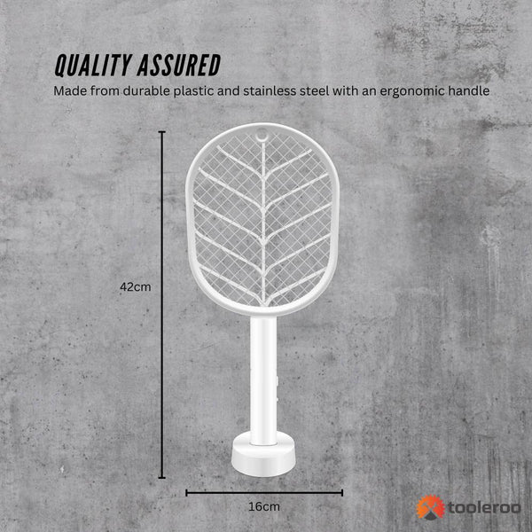 Tooleroo 2 In 1 Rechargeable Mosquito Swatter Electronic Fly Insect Bug Zapper Racket Insect Zappers