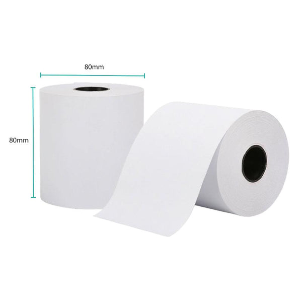 Tooleroo 60X Thermal Paper Rolls 80X80mm 47.5M Register Eftpos Pos Receipt Bulk Receipt Rolls