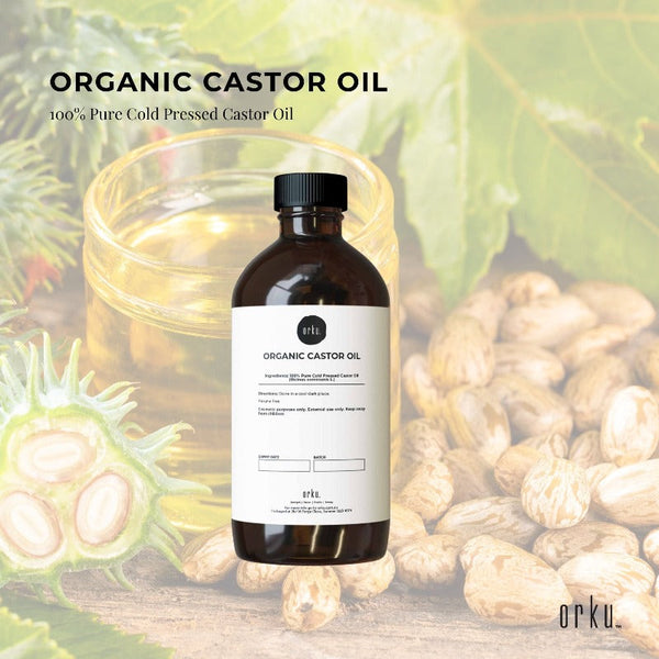 500Ml Organic Castor Oil Hexane Free Cold Pressed Anti Oxidant Skin Hair Care Sets & Kits