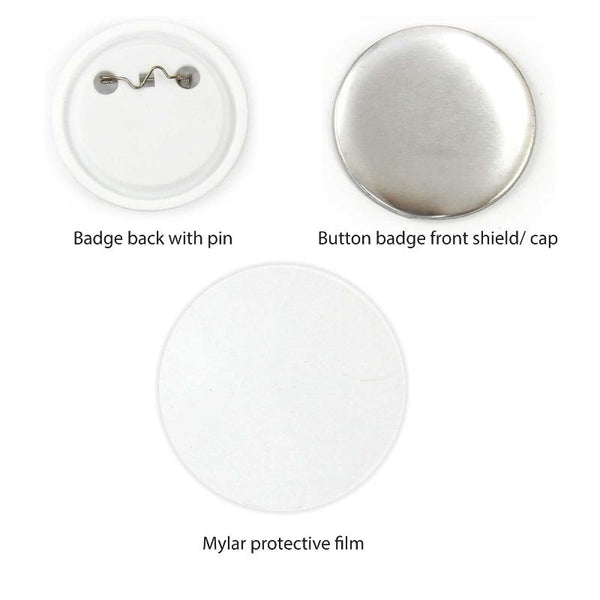Tooleroo 500X Button Badges 25Mm Craft Diy Hobby Accessory Making Badge & Button Makers