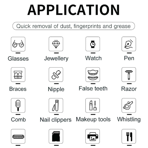 Veile Studios 600Ml Ultrasonic Jewellery Cleaner Mini White Portable Personal Sonic Bath Cleaners & Polish