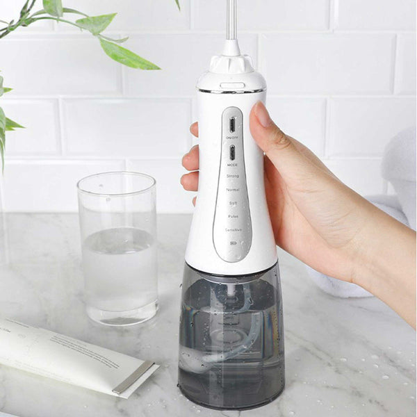 Oral Irrigator 350Ml Rechargeable Water Dental Flosser Teeth Cleaner Air & Water Flossers