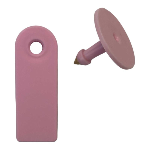 100X Cattle Ear Tags 5X2cm Set Mini Pink Blank Pig Goat Livestock Label Livestock Ear Tags