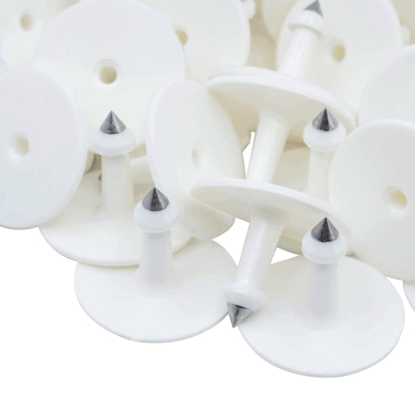 100X Cattle Ear Tags 5X4cm Set Small White Blank Sheep Pig Livestock Label Livestock Ear Tags