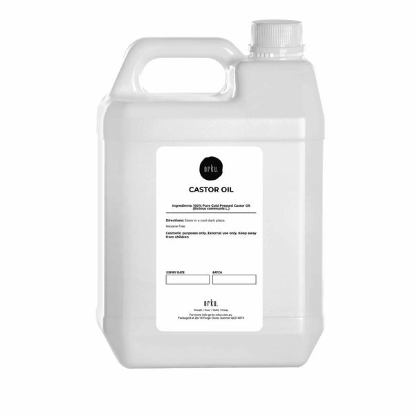 5L Castor Oil Hexane Free Cold Pressed Massage Oils & Lotions