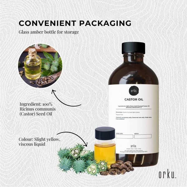5L Castor Oil Hexane Free Cold Pressed Massage Oils & Lotions