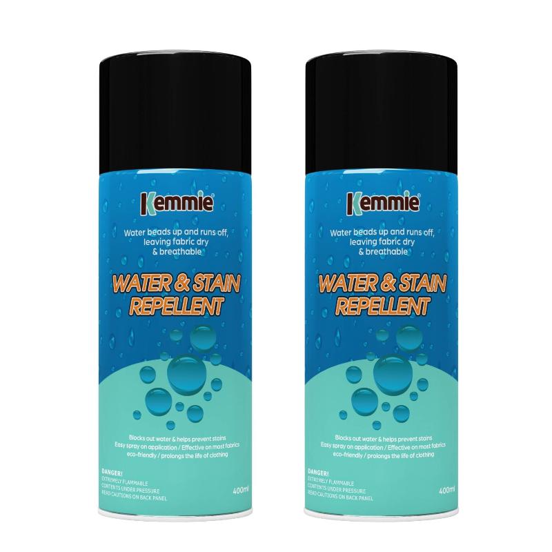 Kemmie 2X 212G Water Proof Stain Repellent Hydrophobic Protective Spray Fabrics Hats Cleaning Products