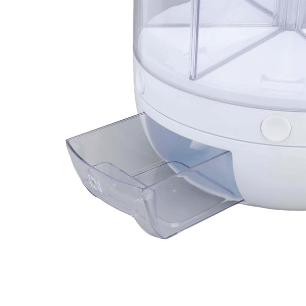 Kitchee 6 Grid Rotating Food Grain Dispenser 7.2L Large Compartment Storage Container Food Storage Containers