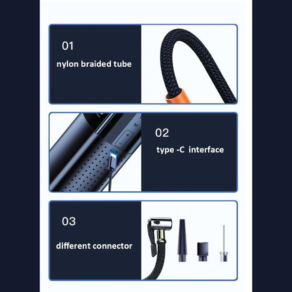 Social Hike Tyre Inflator Rechargeable Car Bike Tire Air Pump Compressor Air Compressors