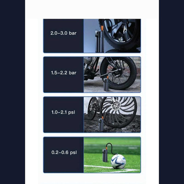 Social Hike Tyre Inflator Rechargeable Car Bike Tire Air Pump Compressor Air Compressors