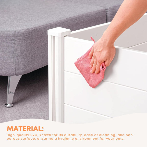 Rooster Farms Pvc Dog Whelping Box 1.15M X 1.15M X 0.48M Puppy Birthing Pen Fences & Pens