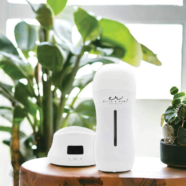 Ellie & Ruby Waxing Kit Digital Warmer + 100G Cartridge 100X Pre Cut Strips Pack Waxing Supplies