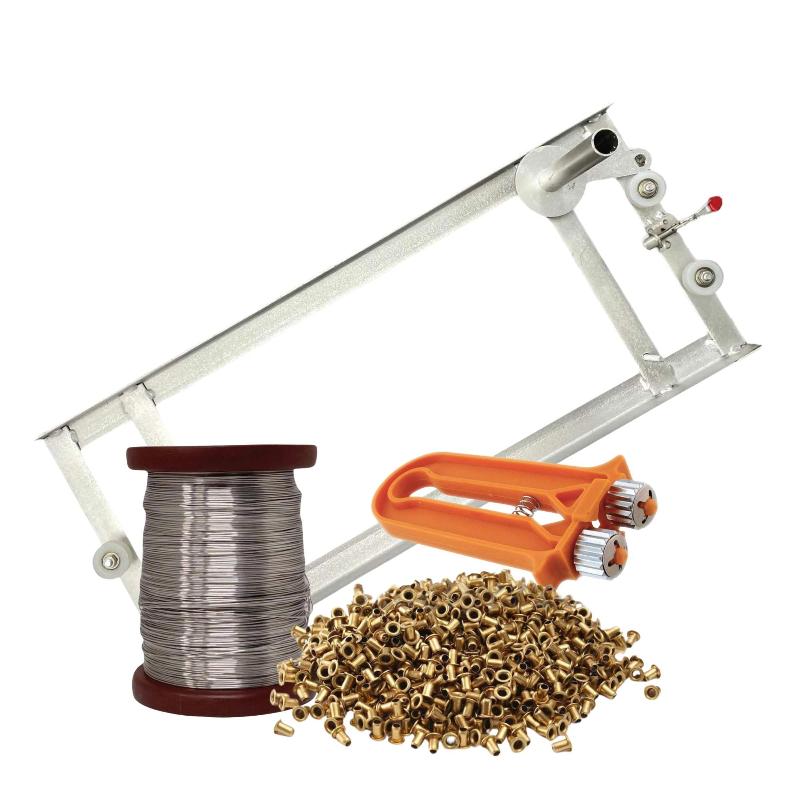 Beekeeping Kit Wiring Board + 500G Wire Crimper 1000 Frame Eyelets Beekeeping Equipment
