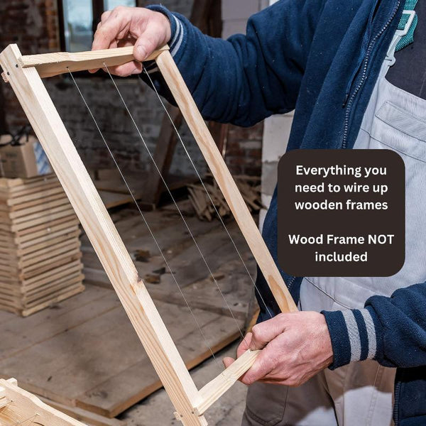 Beekeeping Kit Wiring Board + 500G Wire Crimper 1000 Frame Eyelets Beekeeping Equipment