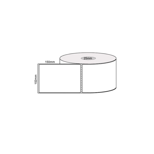Tooleroo 18 Rolls 400 Direct Thermal White Shipping Labels 102X150mm Address & Shipping Labels