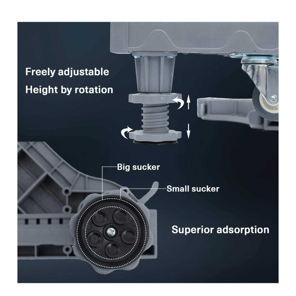 Tooleroo Appliance Base Stand Lock Wheel Trolley For Washing Machine Fridge Washer & Dryer Parts