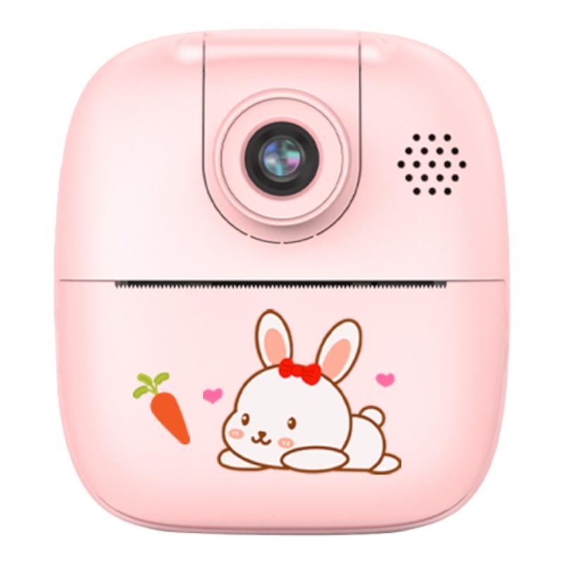 Social Hike Kids Rechargeable Instant Print Camera Pink Digital Thermal Photo Video Mp3 Instant Cameras