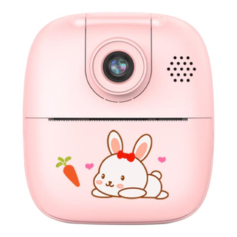 Social Hike Kids Rechargeable Instant Print Camera Pink Digital Thermal Photo Video Mp3 Instant Cameras