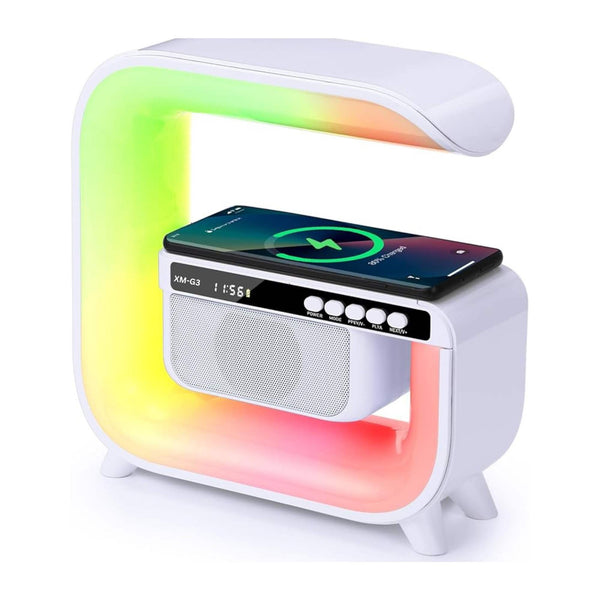 Bluetooth Rechargeable Speaker Wireless Phone Charging Led Lamp Alarm Clock Audio Docks & Mini Speakers