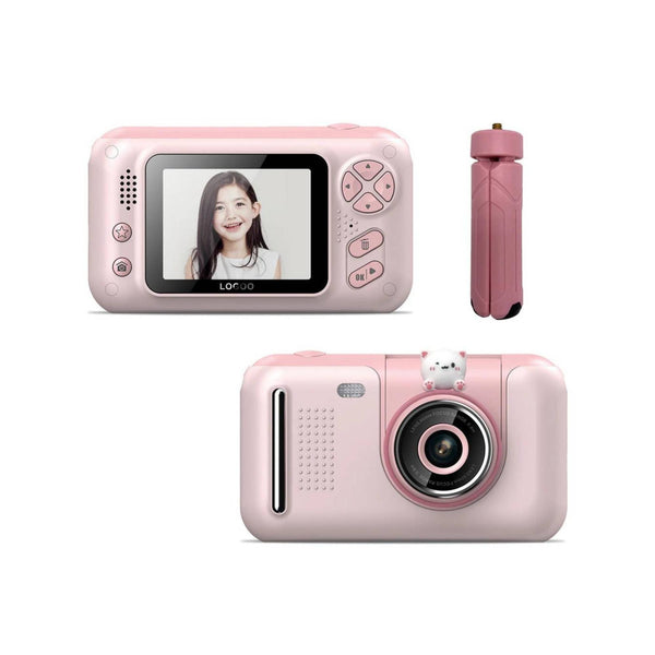 Kids Hd Digital Camera Pink Children's Selfie Photo Video 2.4 Inch Screen Digital Cameras