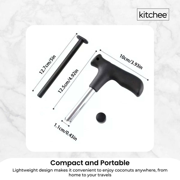 Kitchee 1X Coconut Opener Stainless Steel Hole Punch Kitchen Tool Other Kitchen Gadgets