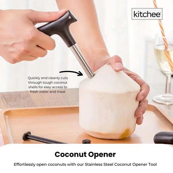 Kitchee 5X Coconut Opener Stainless Steel Hole Punch Kitchen Tool Other Kitchen Gadgets
