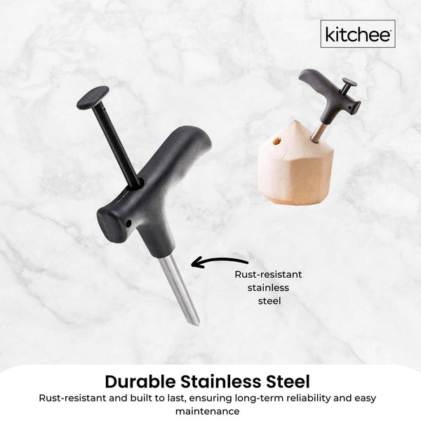Kitchee 5X Coconut Opener Stainless Steel Hole Punch Kitchen Tool Other Kitchen Gadgets