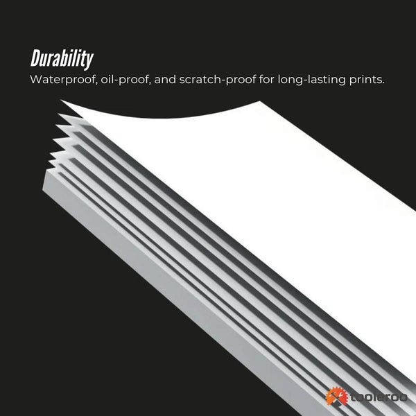 Tooleroo 100X Sheets A4 Thermal White Bpa Free Printer Paper