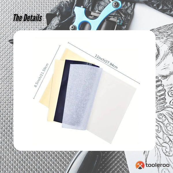 Tooleroo A4 Tattoo Thermal Paper Sheets For Stencil Transfer Home And Garden Paper Products